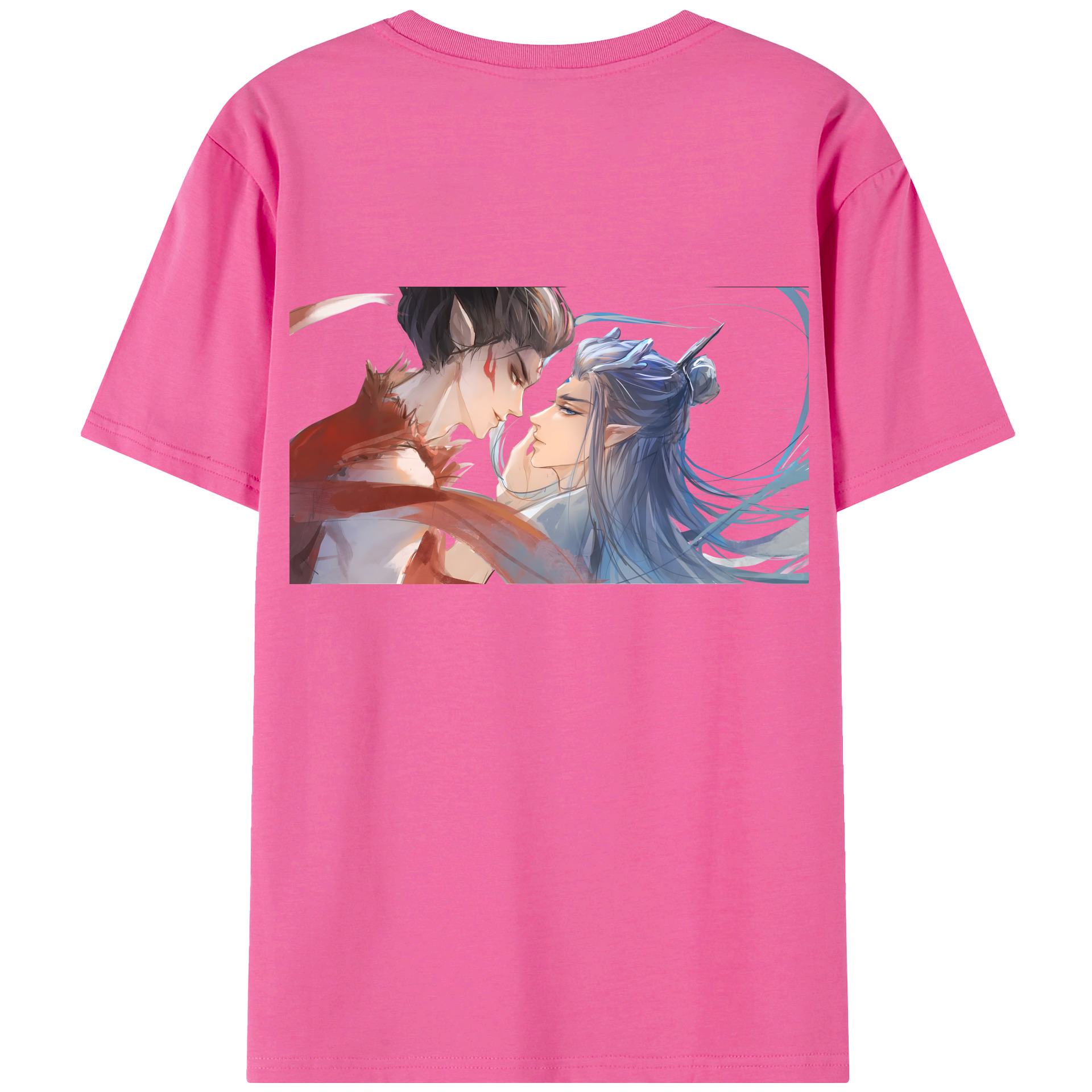 （画像用） Ne Zha 2 ナタ 魔童の大暴れ レディース半袖Tシャツ(バックプリント)